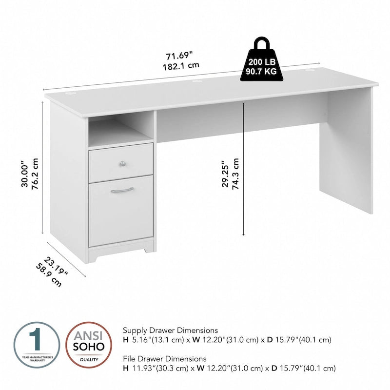 72W Bureau voor Thuis met Lades