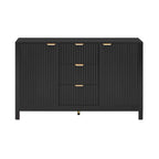 Dressoirkast met golfdesign – 3 laden, 3 verstelbare planken en softclose deuren
