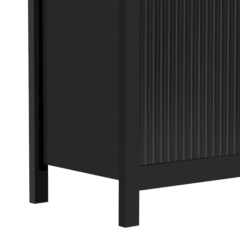 Dressoirkast met golfdesign – 3 laden, 3 verstelbare planken en softclose deuren