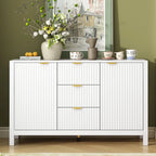 Dressoirkast met golfdesign – 3 laden, 3 verstelbare planken en softclose deuren