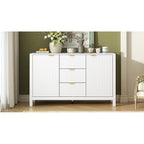 Dressoirkast met golfdesign – 3 laden, 3 verstelbare planken en softclose deuren