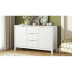 Dressoirkast met golfdesign – 3 laden, 3 verstelbare planken en softclose deuren