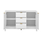 Dressoirkast met golfdesign – 3 laden, 3 verstelbare planken en softclose deuren