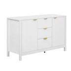 Dressoirkast met golfdesign – 3 laden, 3 verstelbare planken en softclose deuren