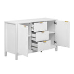 Dressoirkast met golfdesign – 3 laden, 3 verstelbare planken en softclose deuren