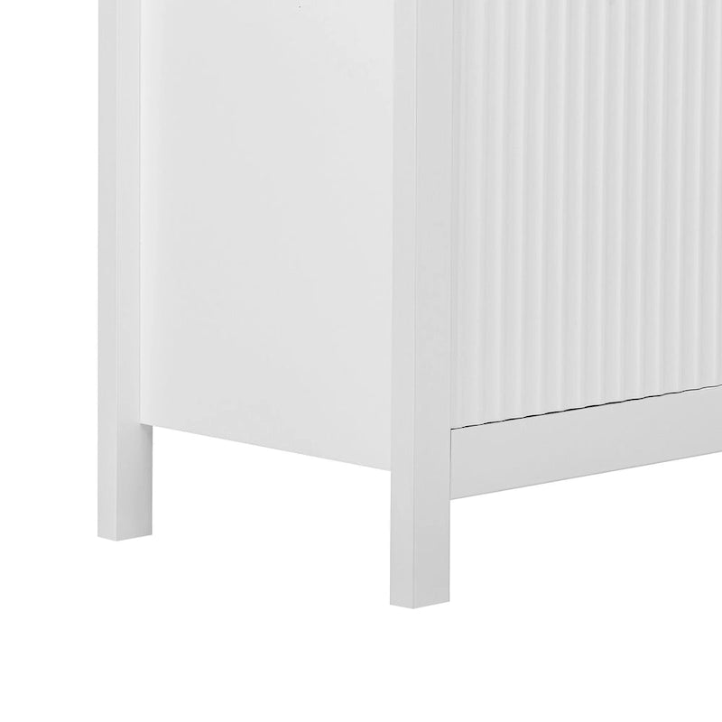 Dressoirkast met golfdesign – 3 laden, 3 verstelbare planken en softclose deuren