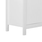 Dressoirkast met golfdesign – 3 laden, 3 verstelbare planken en softclose deuren