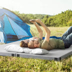 Traagschuim Campingmatras met Antislip Onderkant en Draagtas