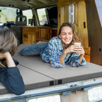 Traagschuim Campingmatras met Antislip Onderkant en Draagtas