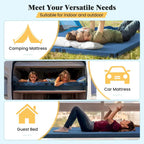 Traagschuim Campingmatras met Antislip Onderkant en Draagtas