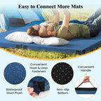 Traagschuim Campingmatras met Antislip Onderkant en Draagtas
