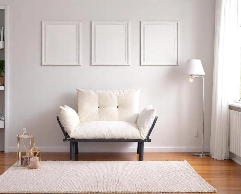 Sadio Metal Frame Loveseat With Removable Cushions