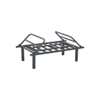 Tweezitsbank met metalen frame en afneembare kussens