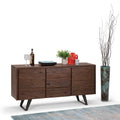 Modern industrieel dressoir van 150 cm van massief hout en metaal