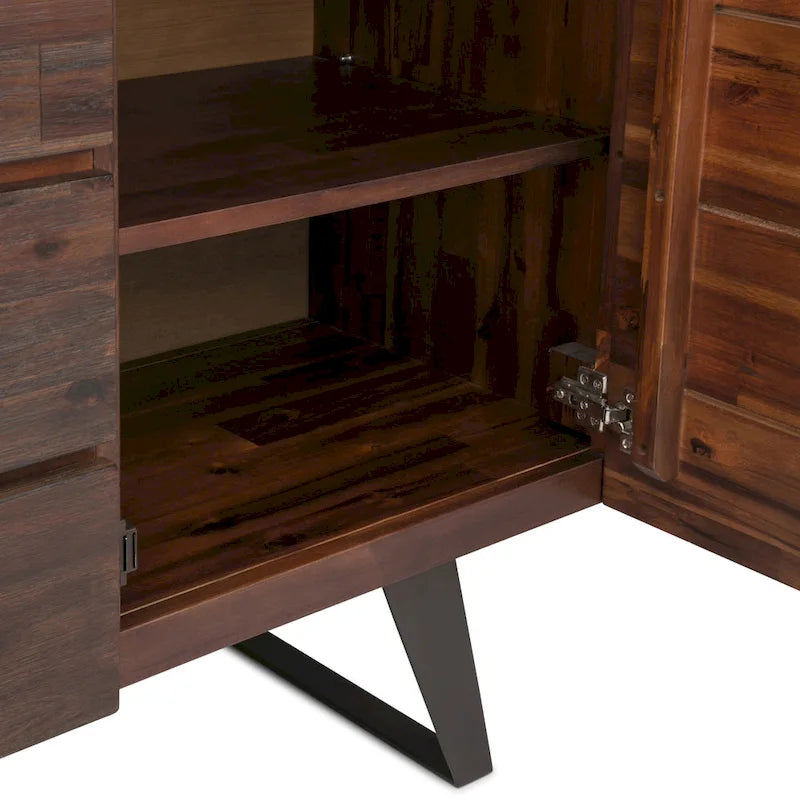 Modern industrieel dressoir van 150 cm van massief hout en metaal