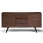 Modern industrieel dressoir van 150 cm van massief hout en metaal