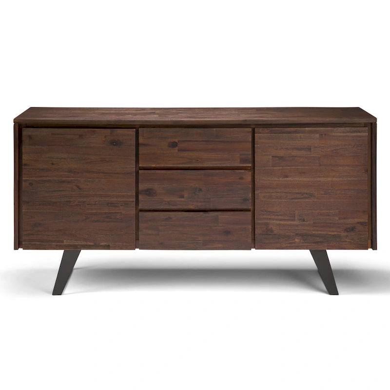 Modern industrieel dressoir van 150 cm van massief hout en metaal