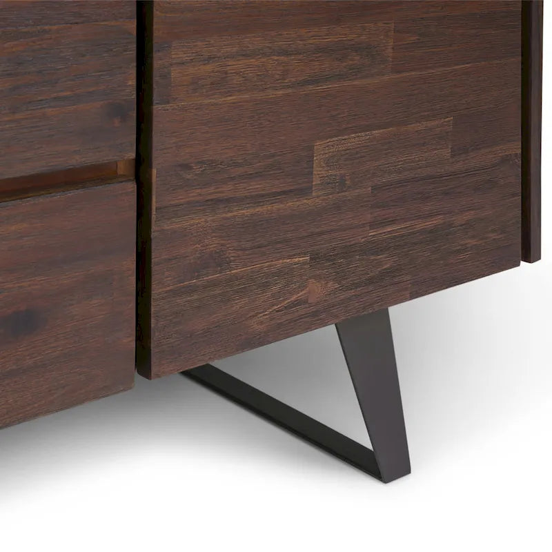 Modern industrieel dressoir van 150 cm van massief hout en metaal