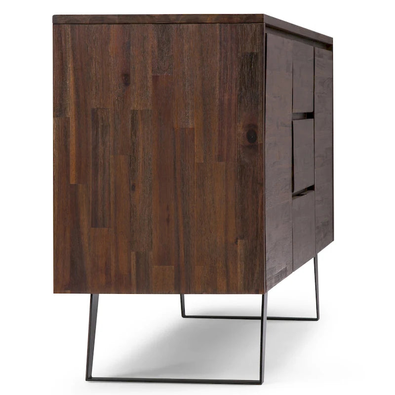 Modern industrieel dressoir van 150 cm van massief hout en metaal