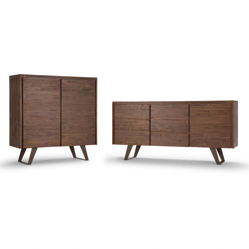 Modern industrieel dressoir van 150 cm van massief hout en metaal