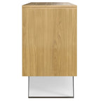 Modern industrieel dressoir van 150 cm van massief hout en metaal