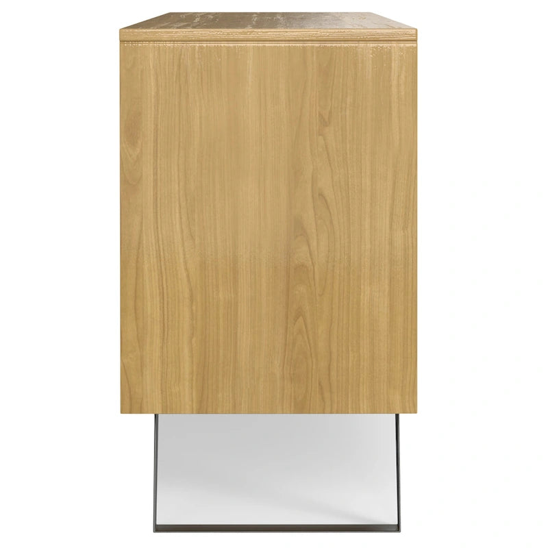 Modern industrieel dressoir van 150 cm van massief hout en metaal