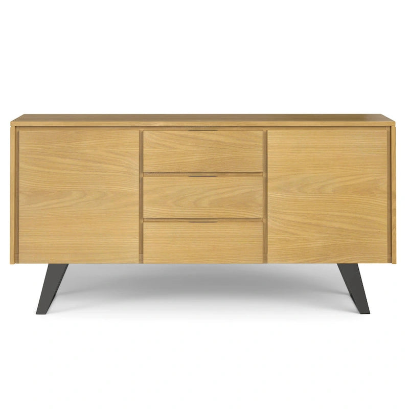 Modern industrieel dressoir van 150 cm van massief hout en metaal