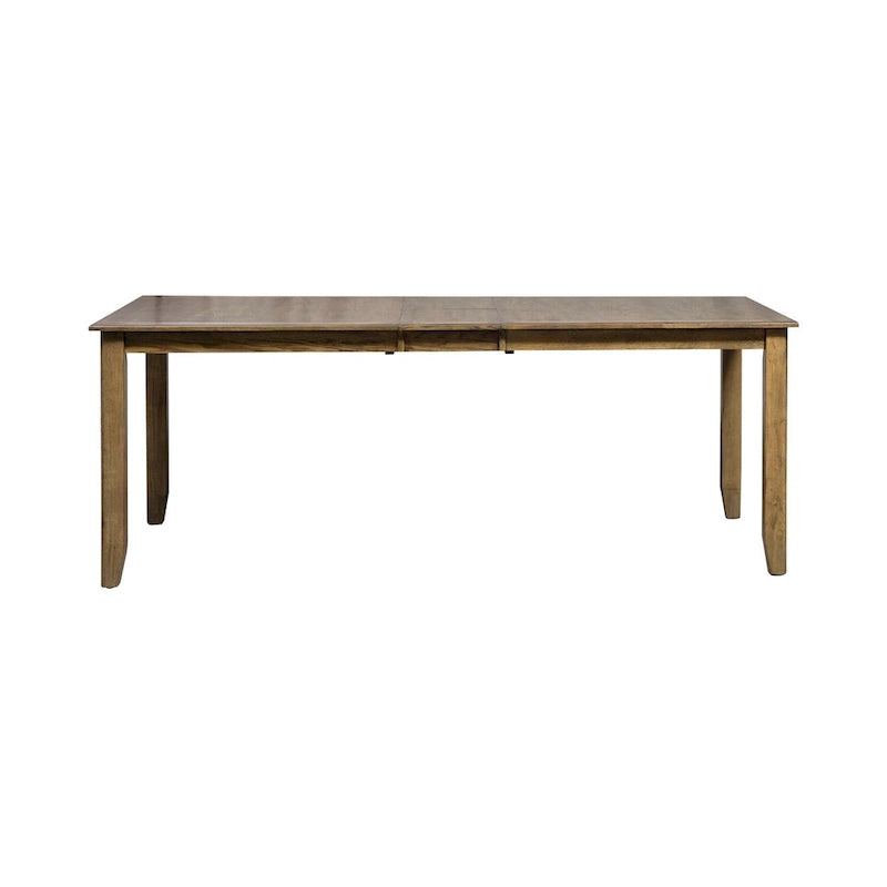 Antieke honingkleurige rechthoekige eettafel