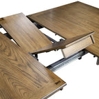 Antieke honingkleurige rechthoekige eettafel