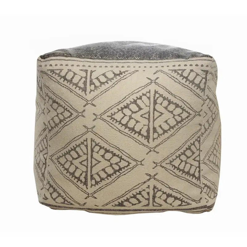 Geometrische Rustieke Landelijke Poef