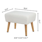 Voetenbankje met houten poten