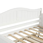 Houten twijfelaar slaapbank met uitschuifbaar bed