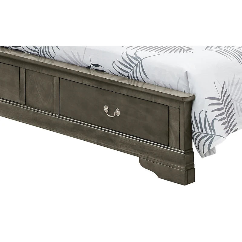 King Storagebed met houten paneel