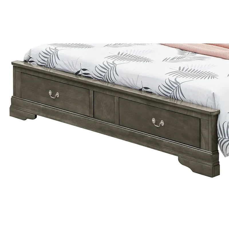 King Storagebed met houten paneel