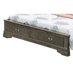 King Storagebed met houten paneel