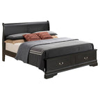 King Storagebed met houten paneel