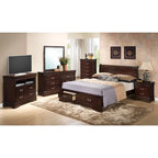 King Storagebed met houten paneel