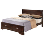 King Storagebed met houten paneel