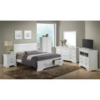 King Storagebed met houten paneel