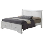 King Storagebed met houten paneel