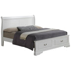 King Storagebed met houten paneel