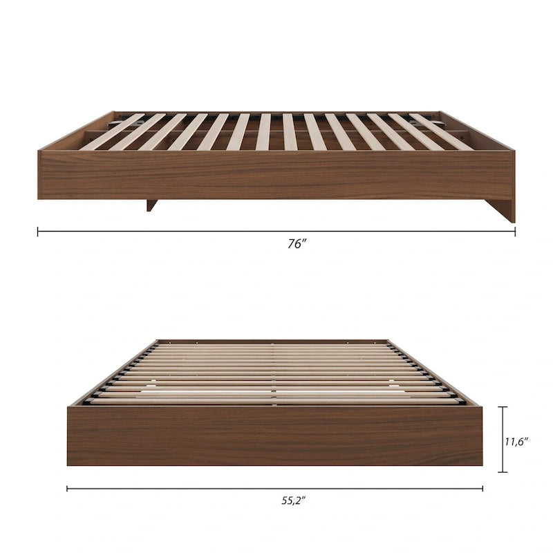 Seniorenbedframe, bruin