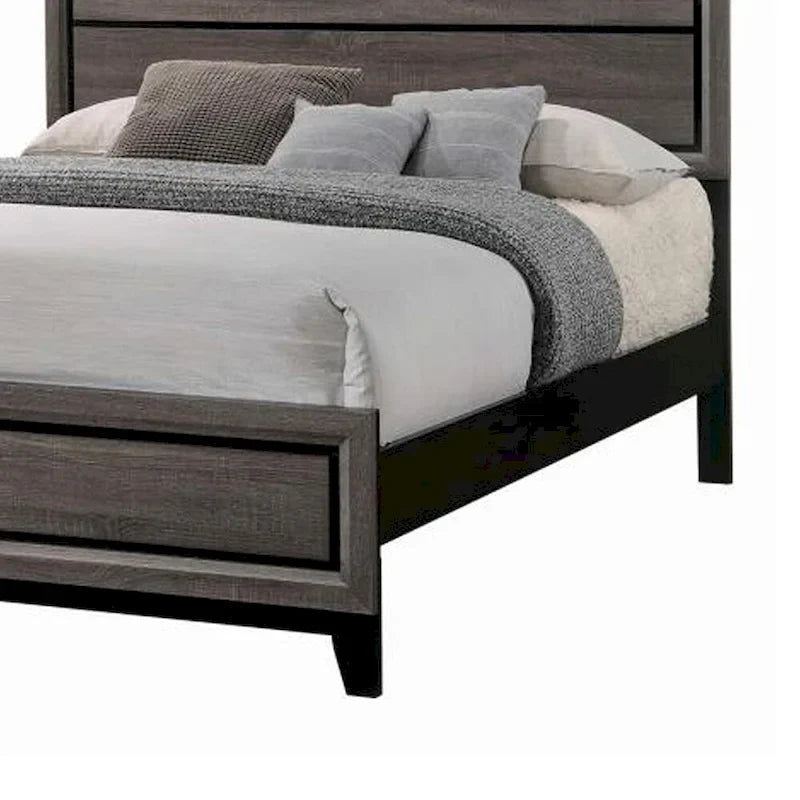 Kingsize bedframe met planken hoofdbord