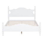 Houten bedframe in retrostijl met hoofdeinde