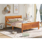 Queen Size Houten Platformbed met Hoofd- en Voeteneinde