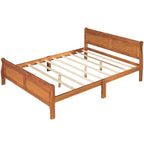 Queen Size Houten Platformbed met Hoofd- en Voeteneinde