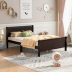 Queen Size Houten Platformbed met Hoofd- en Voeteneinde