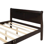 Queen Size Houten Platformbed met Hoofd- en Voeteneinde
