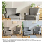 Set van 2 kunstlederen fauteuils met houten poten