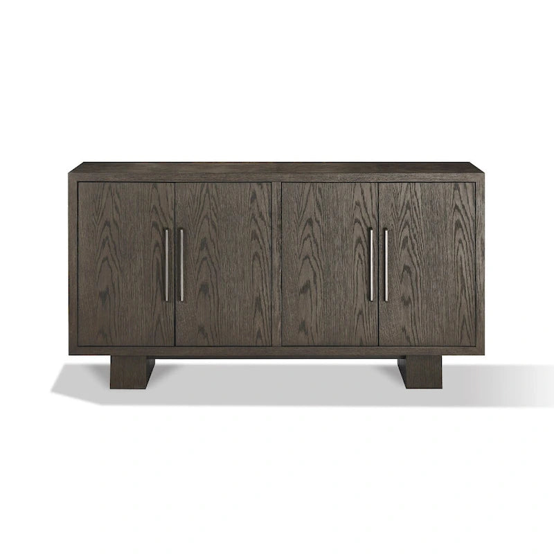 68 inch dressoir buffetkast met rubberhout en essengrijs afwerking